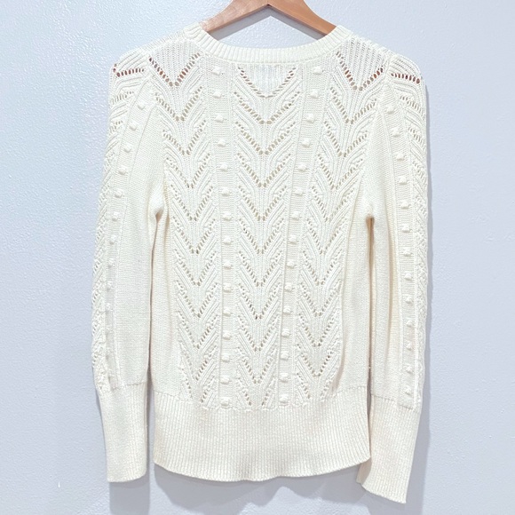 A New Day cream colored cable knit sweater - Picture 4 of 4